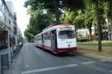 Krefeld tram line 041 with articulated tram 815 at Dreikönigenstraße (2010)