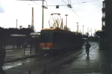 Krefeld tram line 043 with articulated tram 833 "Cracau" at Hauptbahnhof (1988)