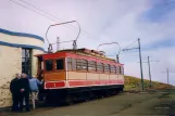 Laxey, Isle of Man Snaefell Mountain Railway with railcar 1 at Snaefell Mountain (2006)