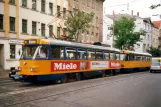 Leipzig extra line 11E with railcar 2155 near Am Viadukt (2001)