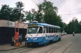 Liberec extra line 2 with railcar 41 at Lidové sady (2004)