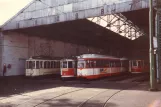 Lille railcar 433 inside the depot Saint Maur (1981)