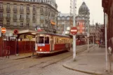 Lille tram line R with railcar 517 at Lille (1981)