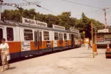 Linz tram line 1 at Blumauerplatz (1982)