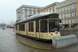 Linz tram line 50 with low-floor articulated tram 502 at Hauptplatz (2012)