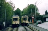Linz tram line 50 with railcar VIII at Schableder (2004)
