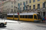 Lisbon low-floor articulated tram 510 on Rua da Betesga (2013)
