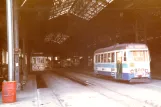 Lisbon railcar 252 inside the depot A. Cego (1985)
