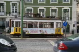Lisbon tram line 12E with railcar 563 at Praça da Figueira (2013)