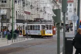 Lisbon tram line 12E with railcar 563 on Praça da Fiigueira (2013)