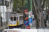 Lisbon tram line 12E with railcar 563 on Rua São Tomé (2013)