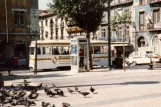 Lisbon tram line 24E at Largo Trindade Coelho (1985)