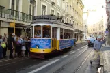 Lisbon tram line 28E with railcar 511 at Rue da Conceição (2008)