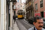 Lisbon tram line 28E with railcar 542 on Calçada de São Vicente (2013)