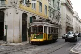 Lisbon tram line 28E with railcar 565 on Rua do Comércio (2013)