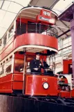 London bilevel rail car 290 in London Transport Museum (1985)