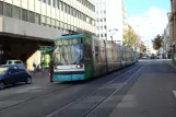 Ludwigshafen tram line 10 with low-floor articulated tram 632 at Kaiser-Wilheim Straße (2009)