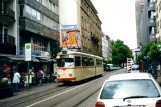 Ludwigshafen tram line 11 with articulated tram 126 at Ludwigsstraße (2003)