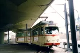 Ludwigshafen tram line 11 with articulated tram 147 at Berliner Platz (2003)