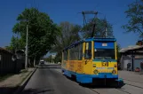 Luhansk tram line 11 with railcar 150 on Frunze Ulitsa (Frunze St) (2011)