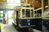 Luxembourg railcar 34 in Tram and Bus Museum (2014)