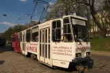 Lviv tram line 6 with articulated tram 1169 on Vul. Pidvalna (2011)