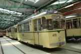 Magdeburg railcar 413 on Museumsdepot Sudenburg (2014)