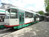 Magdeburg tram line 9 with sidecar 2206 on Hauptbahnhof Ost (2023)