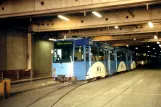 Mainz articulated tram 274 inside the depot Kreyßigstraße (2001)