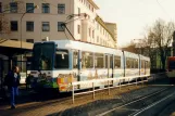 Mainz tram line 50 with articulated tram 280 at Bismarckplatz Mainz (2001)