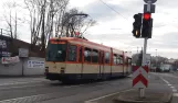 Mainz tram line 51 with articulated tram 271 on Hattenbergstraße (2017)