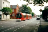 Mainz tram line 51 with low-floor articulated tram 210 at Nerotalstraße (1998)