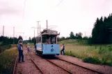 Malmköping museum line with railcar 11 at Hosjö (1995)