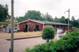 Malmköping railcar 11 in front of Museispårvägen (1995)