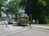 Malmö Museispårvägen with museum tram 20 near Malmöhusvägen/Banérskajen (2022)