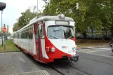 Mannheim articulated tram 4108 at Stadtwerke (2009)