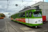 Mannheim articulated tram 518 at Möhlstr. (2009)