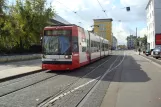 Mannheim regional line 4 with low-floor articulated tram 207 at Pfalzbau (Wilhelm-Hack-Museum) (2009)