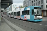 Mannheim regional line 4 with low-floor articulated tram 5643 at MA Hauptbahnhof (2016)