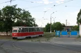 Mariupol tram line 10 with railcar 561 at Mamina Sybiryaka Street (2012)