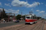 Mariupol tram line 13 with railcar 515 on Prospekt Illicha (2012)