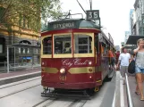 Melbourne tourist line 35 (City Circle) with railcar 961 on Flinders Street (2010)