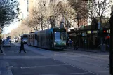 Melbourne tram line 72 with low-floor articulated tram 3513 at Bourke St/Swanston St (2010)