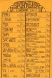 Menu card: Sporvejen
 (1985)