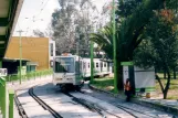 Mexico City tram line Tren Ligero (TL) with articulated tram 023 at Tasqueña (2003)