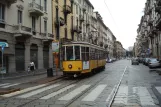 Milan tram line 1 with railcar 1511 at Via Settembrini (2016)