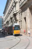 Milan tram line 24 with articulated tram 4952 at Duomo (Via Cantù) (2009)