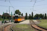 Milan tram line 24 with articulated tram 4952 at Vigentino (2009)