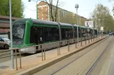 Milan tram line 31 with low-floor articulated tram 7118 at P.le Lagosta (2009)