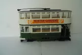 Model tram: Blackpool bilevel rail car 49, side view (2006)